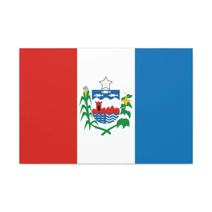 Flag of Alagoas Brazil - Canvas Wall Art 36" x 24" 1.25" - The Sticker Space