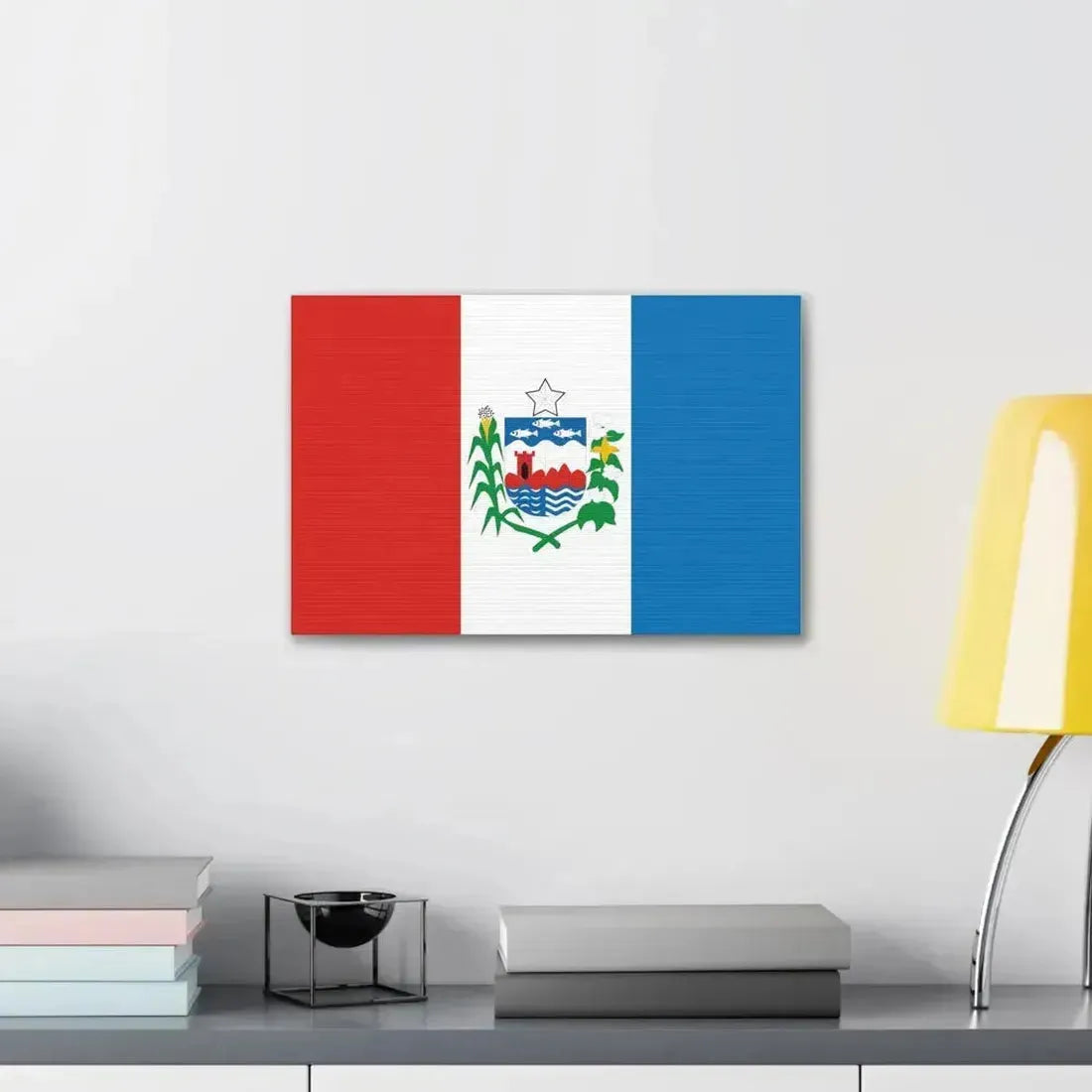 Flag of Alagoas Brazil - Canvas Wall Art - The Sticker Space