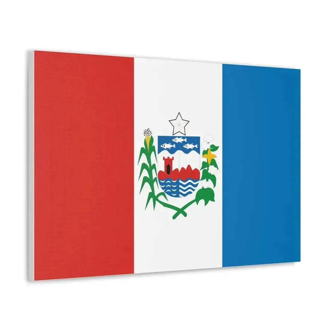 Flag of Alagoas Brazil - Canvas Wall Art - The Sticker Space