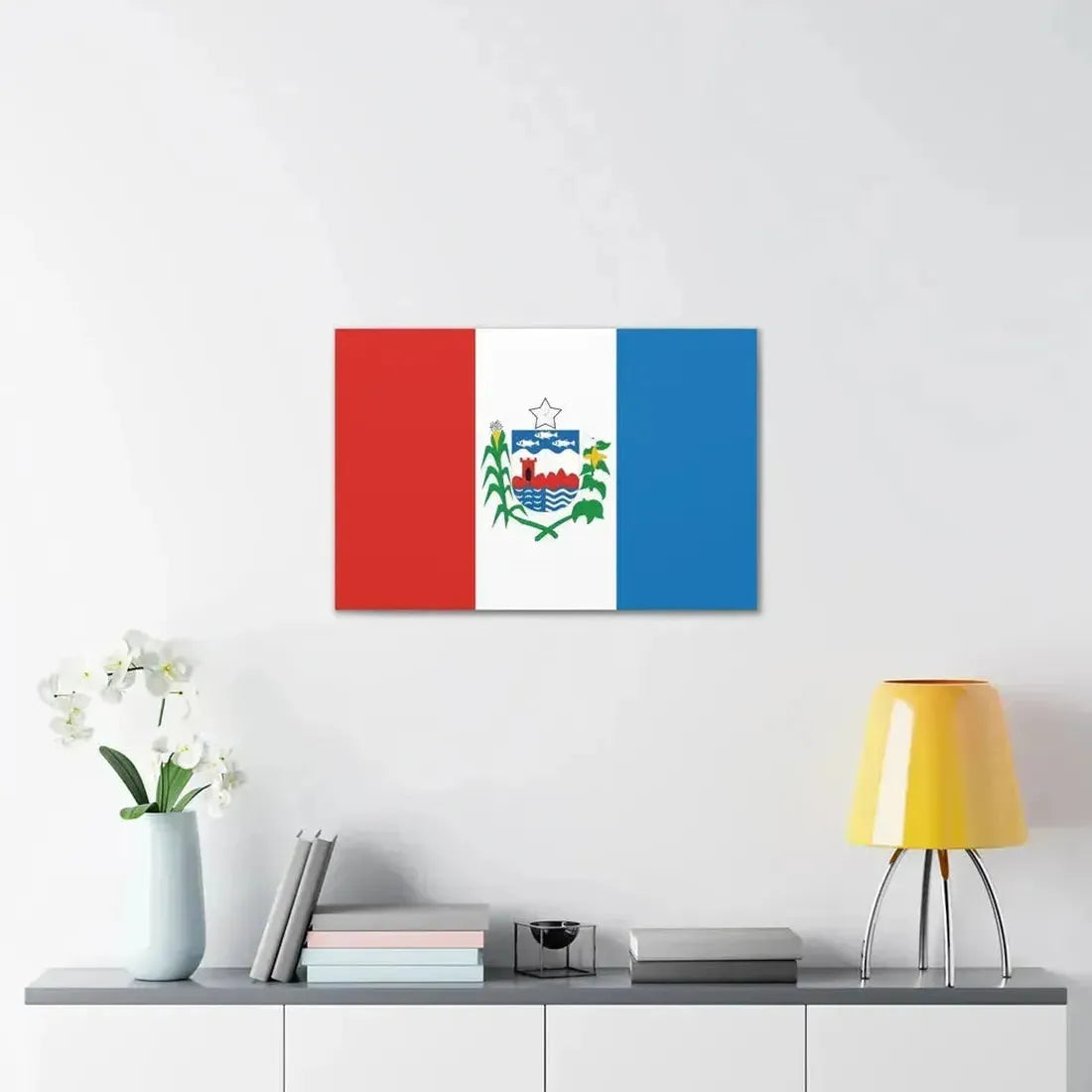 Flag of Alagoas Brazil - Canvas Wall Art - The Sticker Space