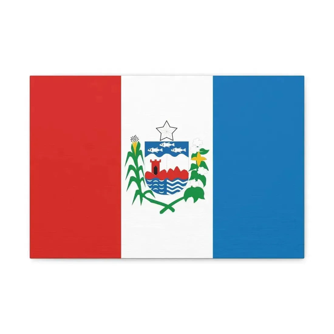 Flag of Alagoas Brazil - Canvas Wall Art - The Sticker Space