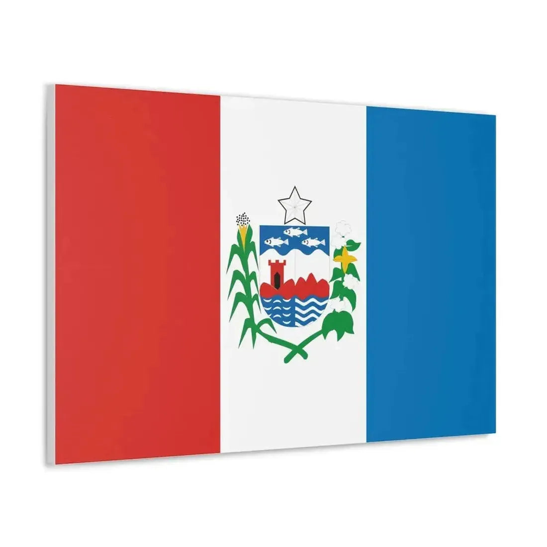 Flag of Alagoas Brazil - Canvas Wall Art - The Sticker Space