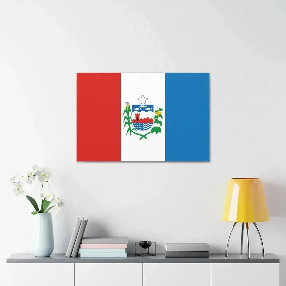Flag of Alagoas Brazil - Canvas Wall Art - The Sticker Space