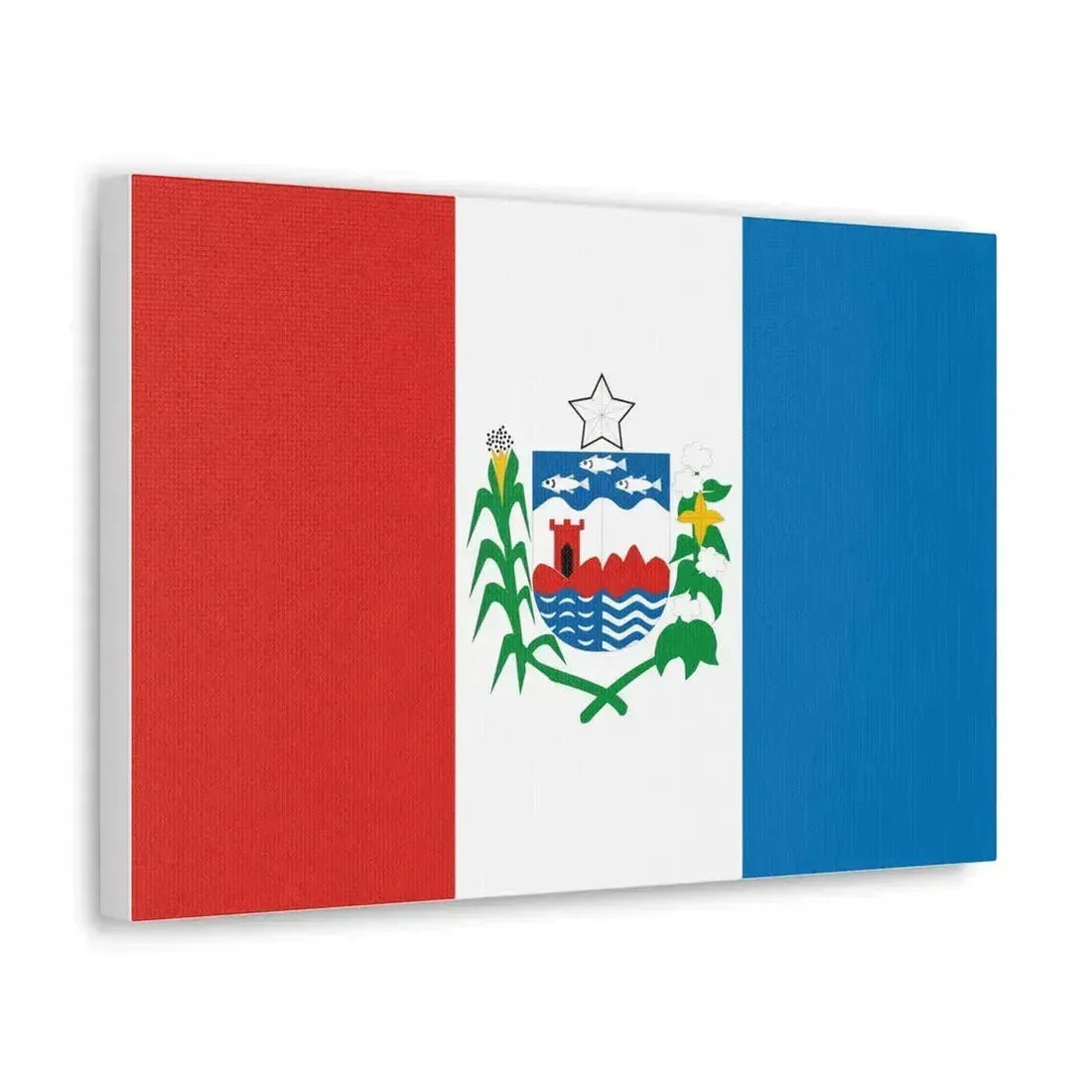 Flag of Alagoas Brazil - Canvas Wall Art - The Sticker Space
