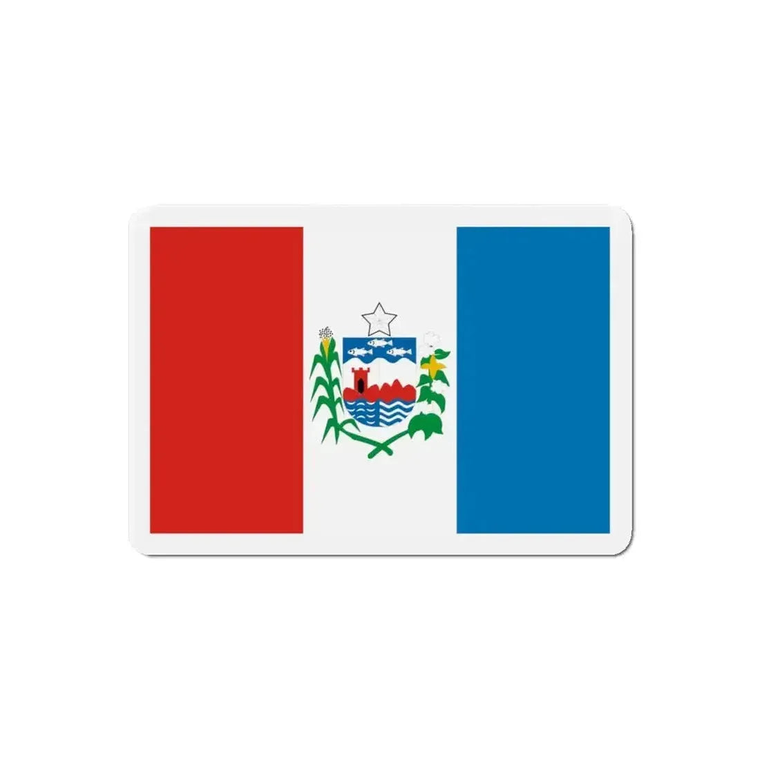 Flag of Alagoas Brazil - Refrigerator Magnet - The Sticker Space