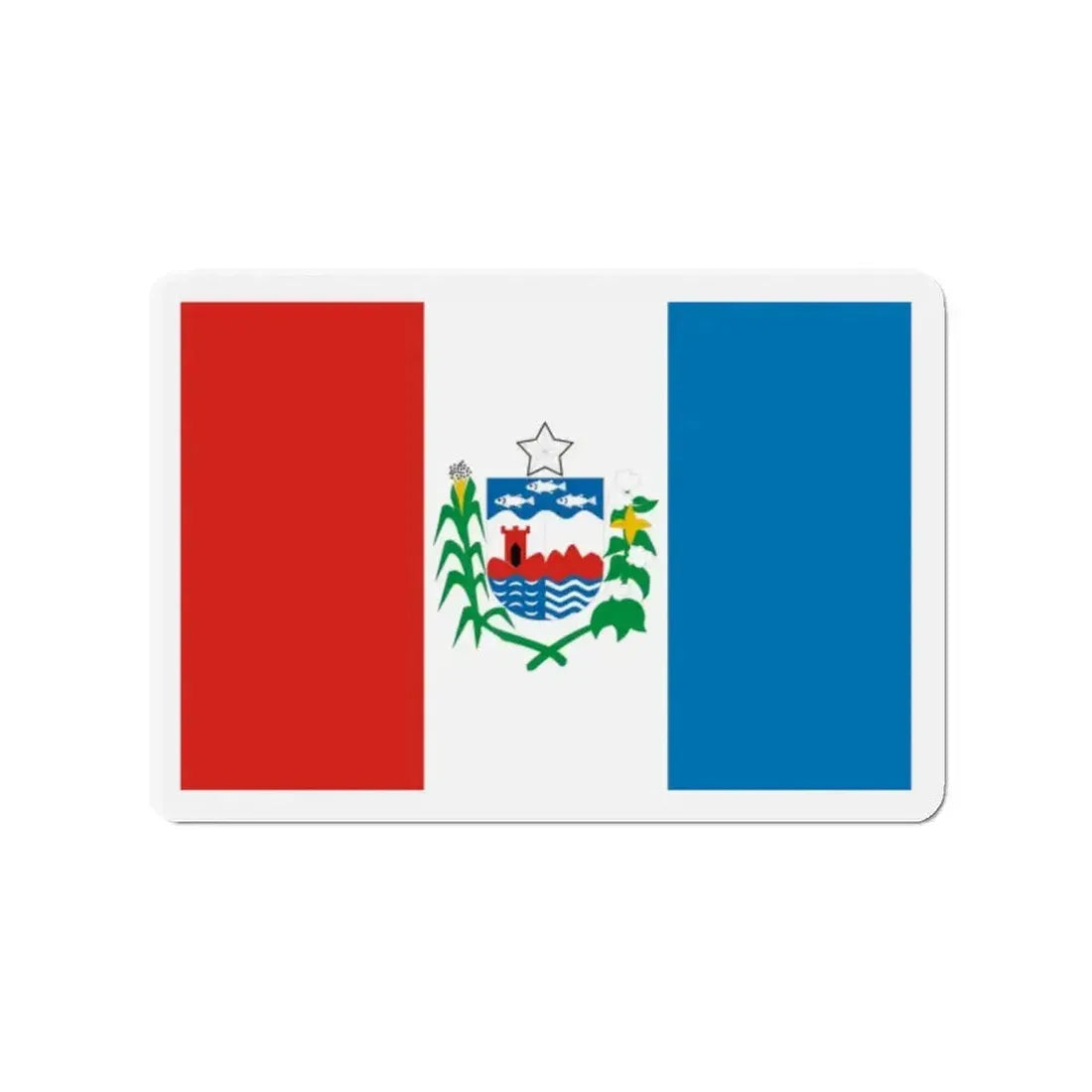 Flag of Alagoas Brazil - Refrigerator Magnet - The Sticker Space