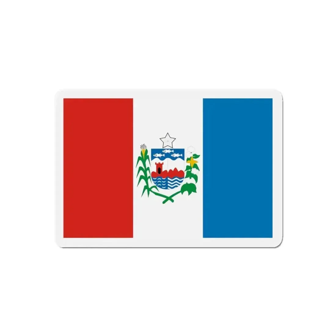 Flag of Alagoas Brazil - Refrigerator Magnet - The Sticker Space