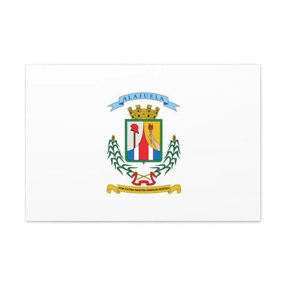 Flag of Alajuela Province Costa Rica - Canvas Wall Art 30" x 20" 1.25" - The Sticker Space