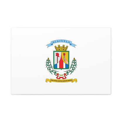 Flag of Alajuela Province Costa Rica - Canvas Wall Art - The Sticker Space