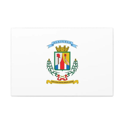 Flag of Alajuela Province Costa Rica - Canvas Wall Art - The Sticker Space