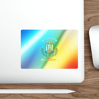 Flag of Alajuela Province Costa Rica Holographic STICKER Die-Cut Vinyl Decal-The Sticker Space