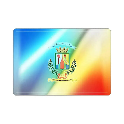 Flag of Alajuela Province Costa Rica Holographic STICKER Die-Cut Vinyl Decal - The Sticker Space