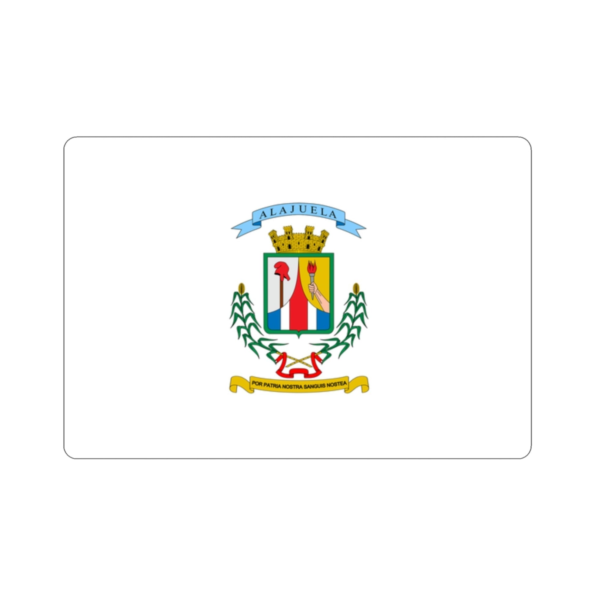 Flag of Alajuela Province Costa Rica STICKER Vinyl Die-Cut Decal-2 Inch-The Sticker Space