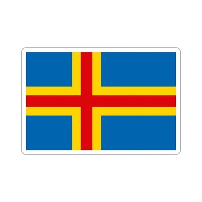 Flag of Åland STICKER Vinyl Die-Cut Decal-4 Inch-The Sticker Space