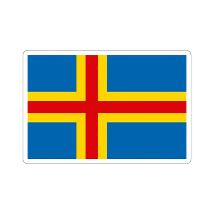 Flag of Åland STICKER Vinyl Die-Cut Decal-5 Inch-The Sticker Space