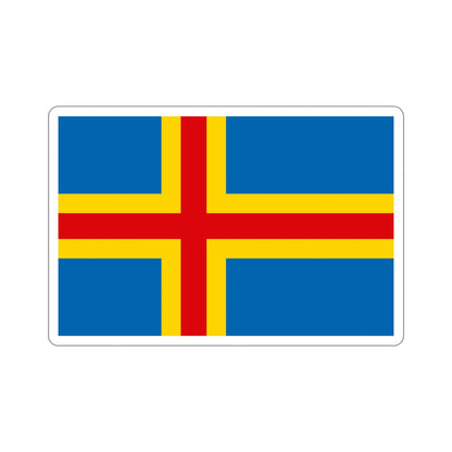 Flag of Åland STICKER Vinyl Die-Cut Decal-6 Inch-The Sticker Space