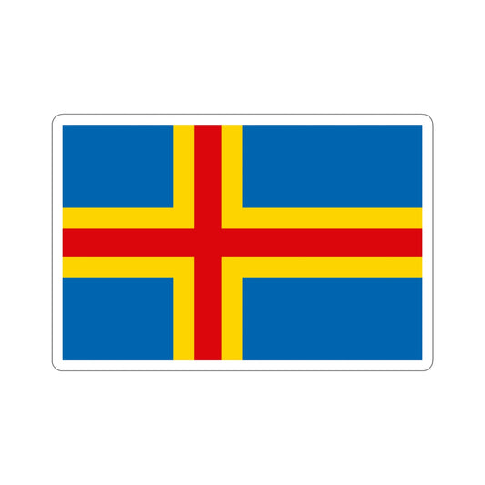 Flag of Åland STICKER Vinyl Die-Cut Decal-6 Inch-The Sticker Space