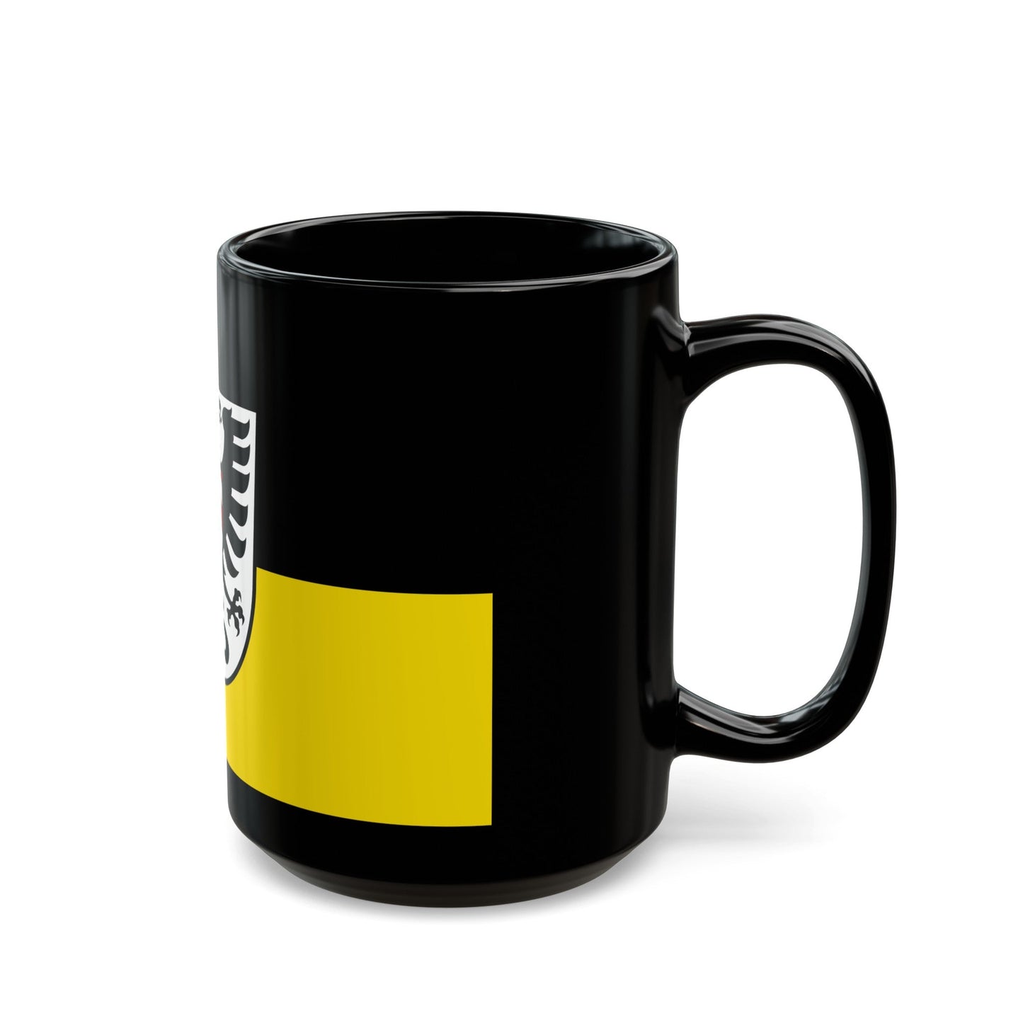 Flag of Alb Donau Kreis Germany - Black Coffee Mug-The Sticker Space