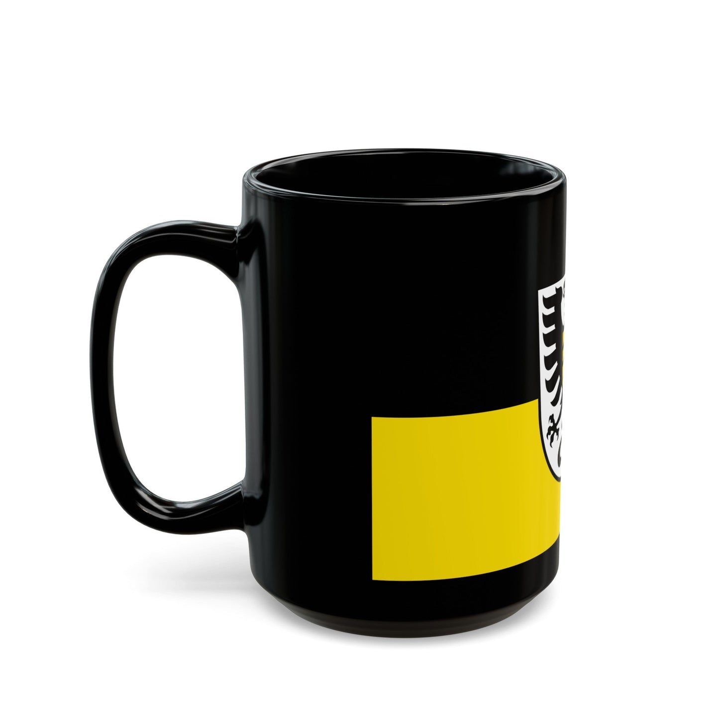 Flag of Alb Donau Kreis Germany - Black Coffee Mug-The Sticker Space