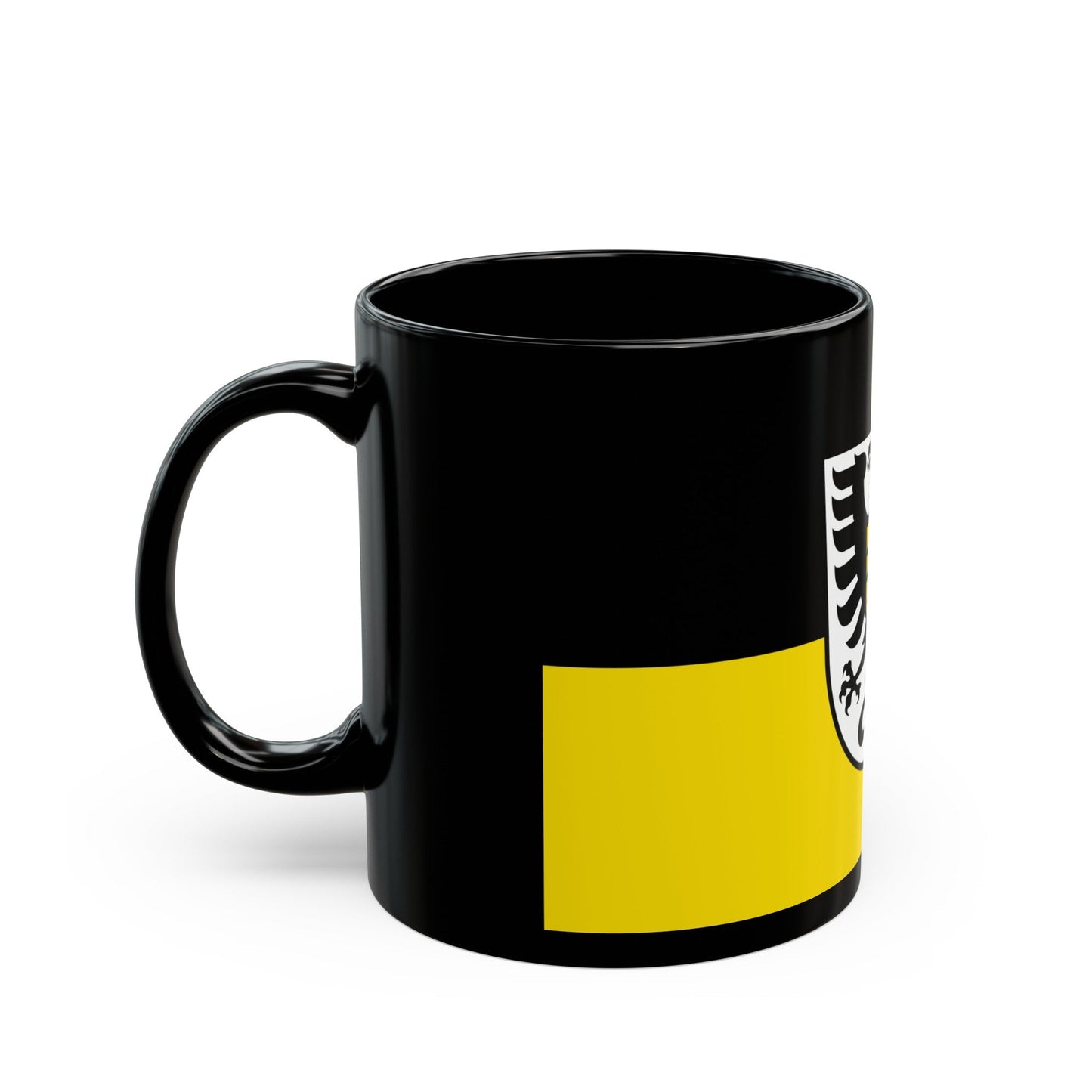 Flag of Alb Donau Kreis Germany - Black Coffee Mug-The Sticker Space