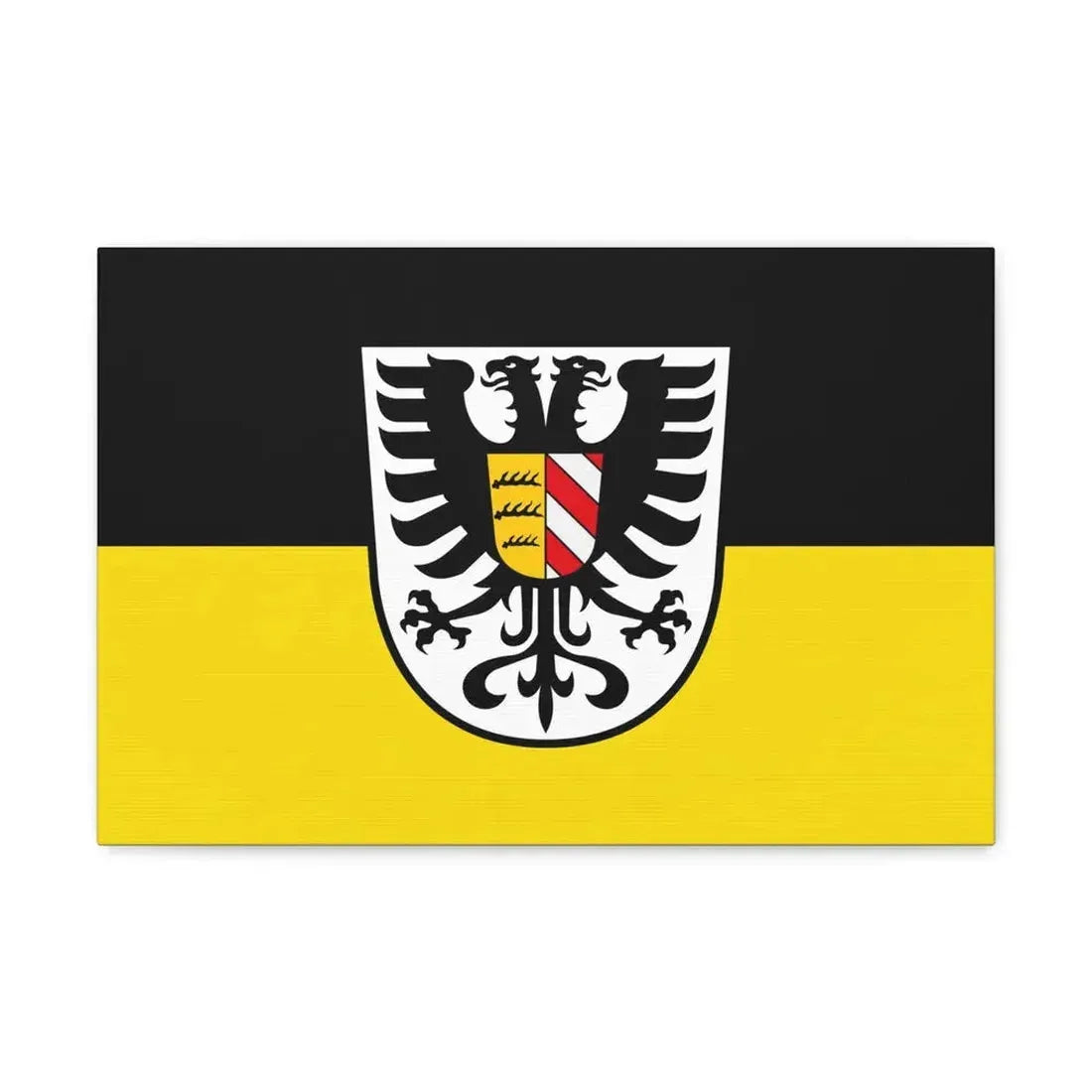 Flag of Alb Donau Kreis Germany - Canvas Wall Art 18″ x 12″ 1.25" - The Sticker Space