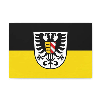 Flag of Alb Donau Kreis Germany - Canvas Wall Art 18″ x 12″ 1.25" - The Sticker Space
