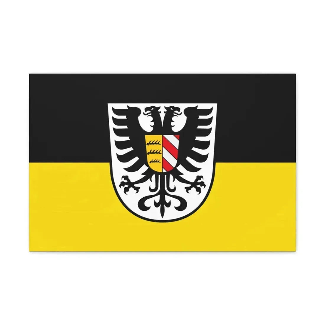 Flag of Alb Donau Kreis Germany - Canvas Wall Art 24″ x 16″ 1.25" - The Sticker Space