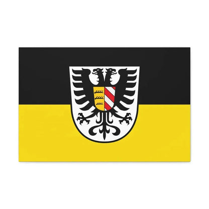 Flag of Alb Donau Kreis Germany - Canvas Wall Art 24″ x 16″ 1.25" - The Sticker Space
