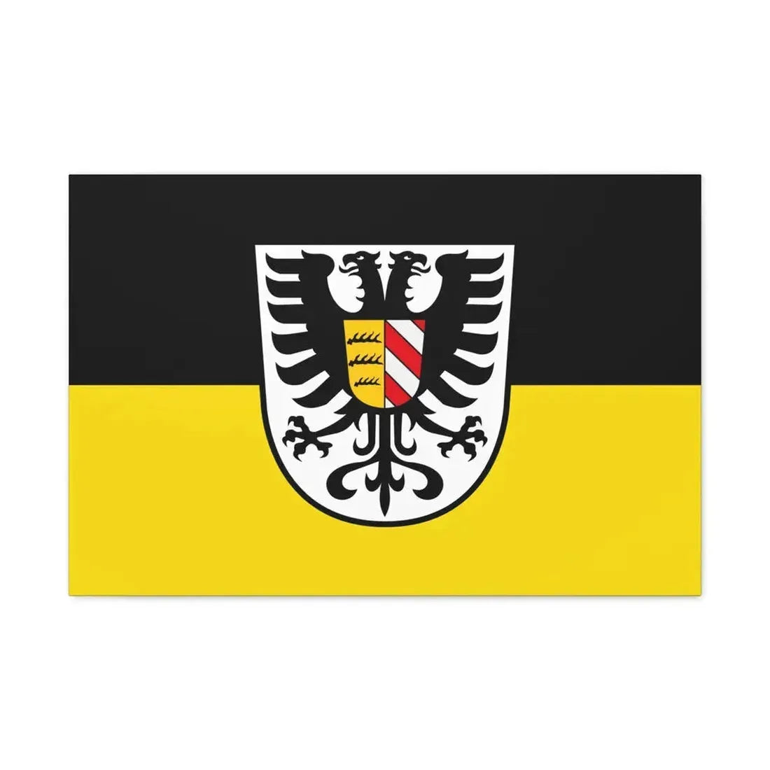 Flag of Alb Donau Kreis Germany - Canvas Wall Art 30" x 20" 1.25" - The Sticker Space