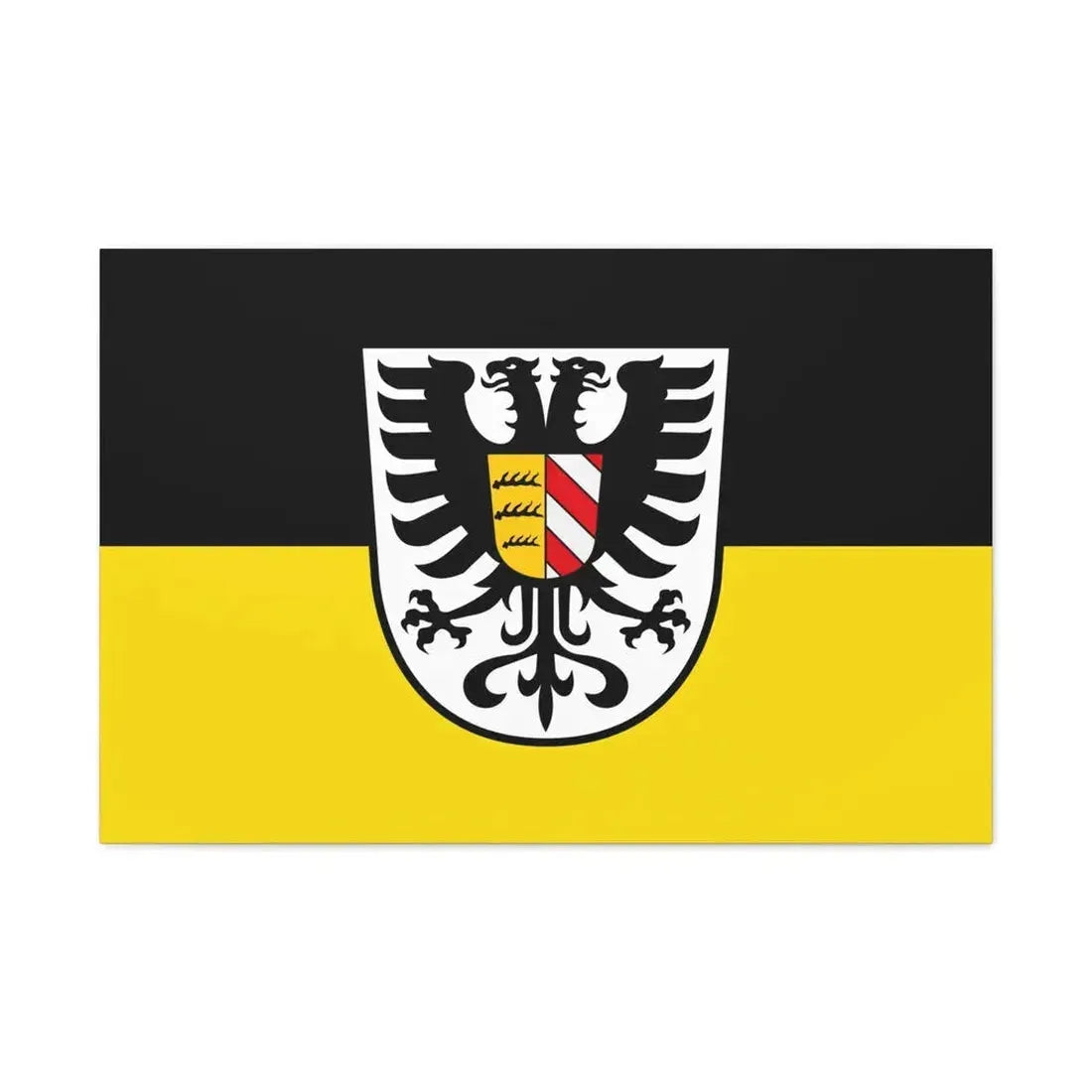Flag of Alb Donau Kreis Germany - Canvas Wall Art 36" x 24" 1.25" - The Sticker Space