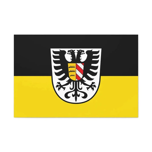Flag of Alb Donau Kreis Germany - Canvas Wall Art 36" x 24" 1.25" - The Sticker Space