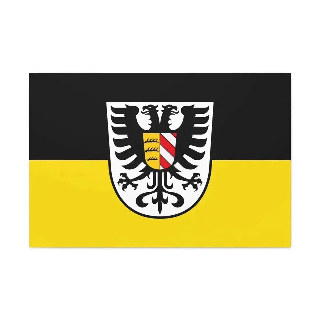 Flag of Alb Donau Kreis Germany - Canvas Wall Art - The Sticker Space