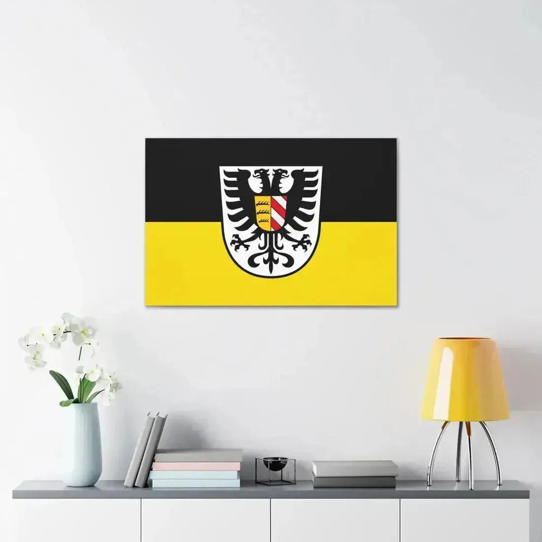 Flag of Alb Donau Kreis Germany - Canvas Wall Art - The Sticker Space