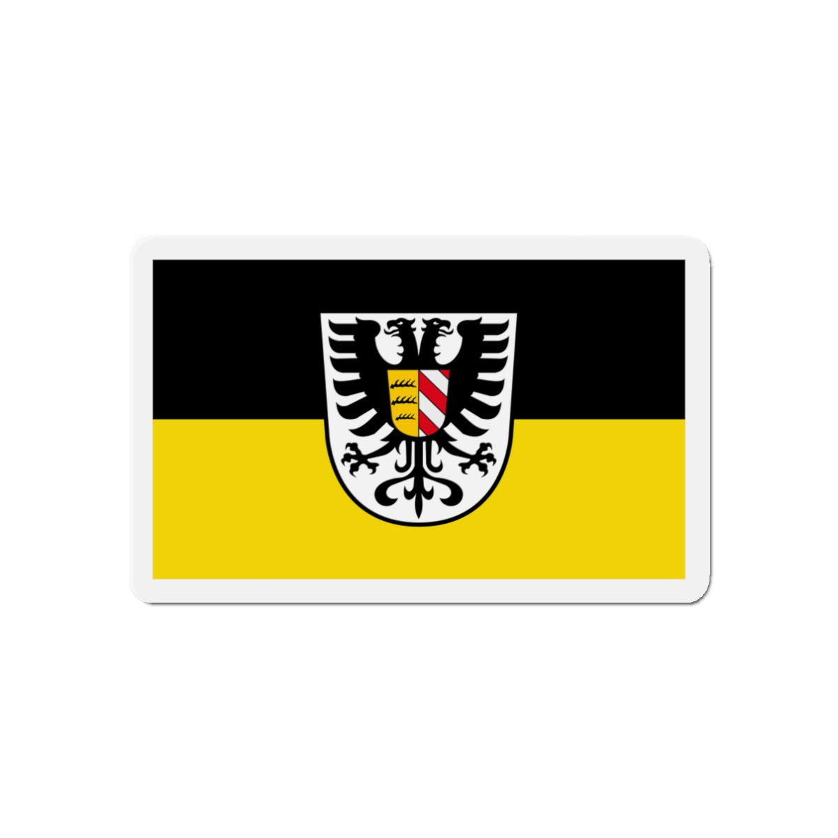 Flag of Alb Donau Kreis Germany - Die-Cut Magnet-3" x 3"-The Sticker Space