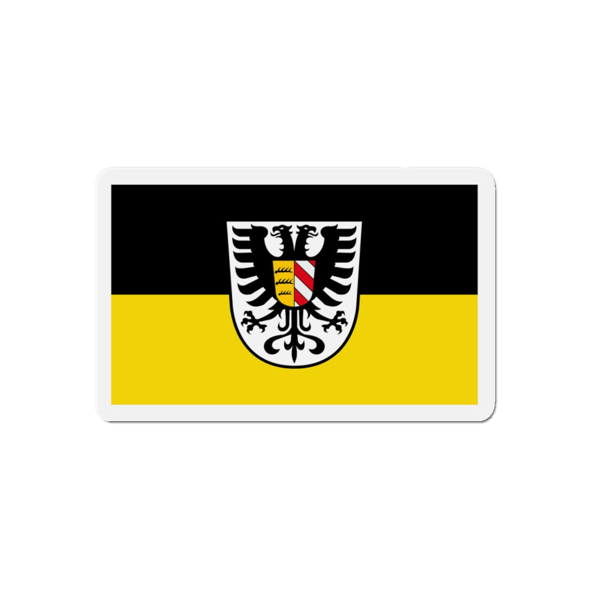 Flag of Alb Donau Kreis Germany - Die-Cut Magnet-4" x 4"-The Sticker Space