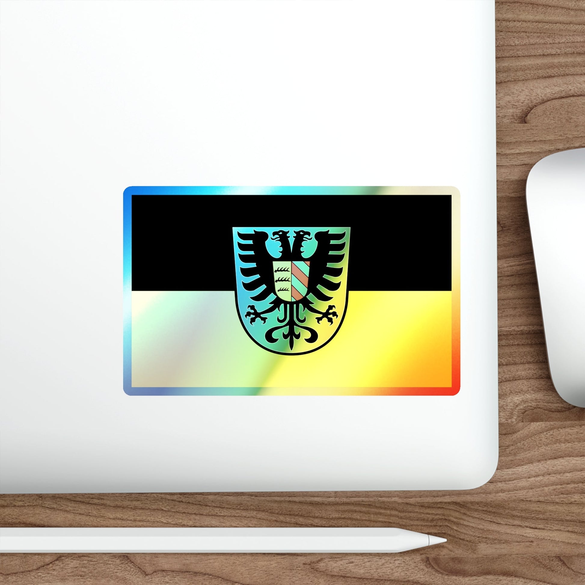 Flag of Alb Donau Kreis Germany Holographic STICKER Die-Cut Vinyl Decal-The Sticker Space