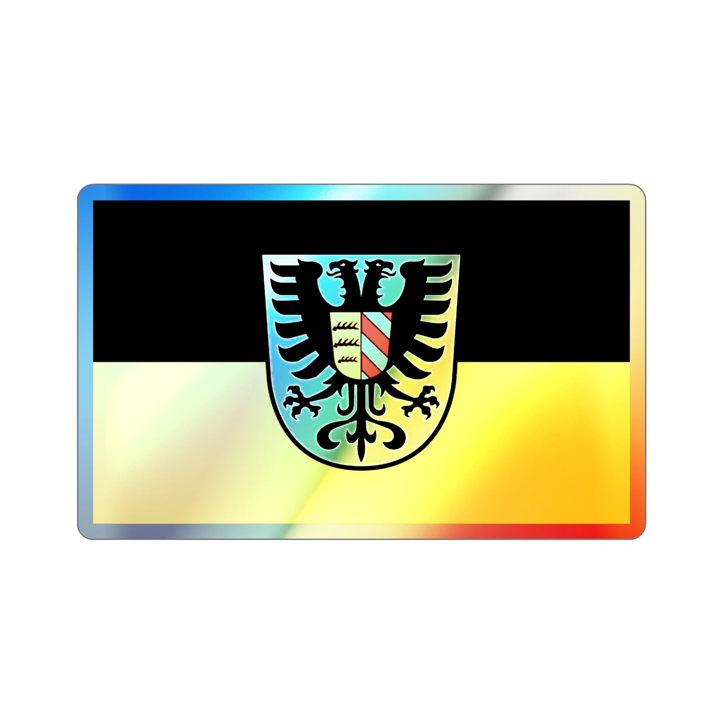 Flag of Alb Donau Kreis Germany Holographic STICKER Die-Cut Vinyl Decal-2 Inch-The Sticker Space