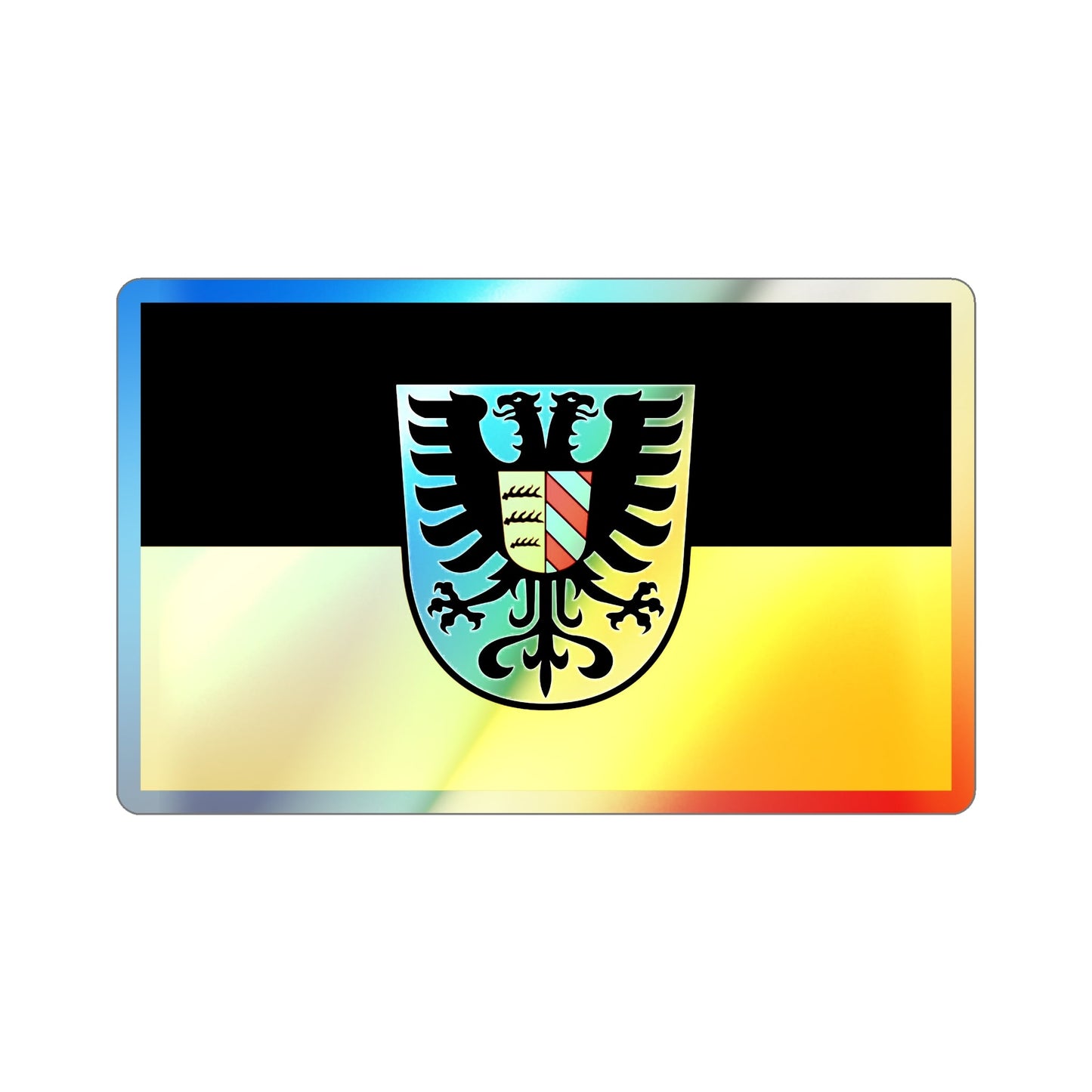 Flag of Alb Donau Kreis Germany Holographic STICKER Die-Cut Vinyl Decal-3 Inch-The Sticker Space