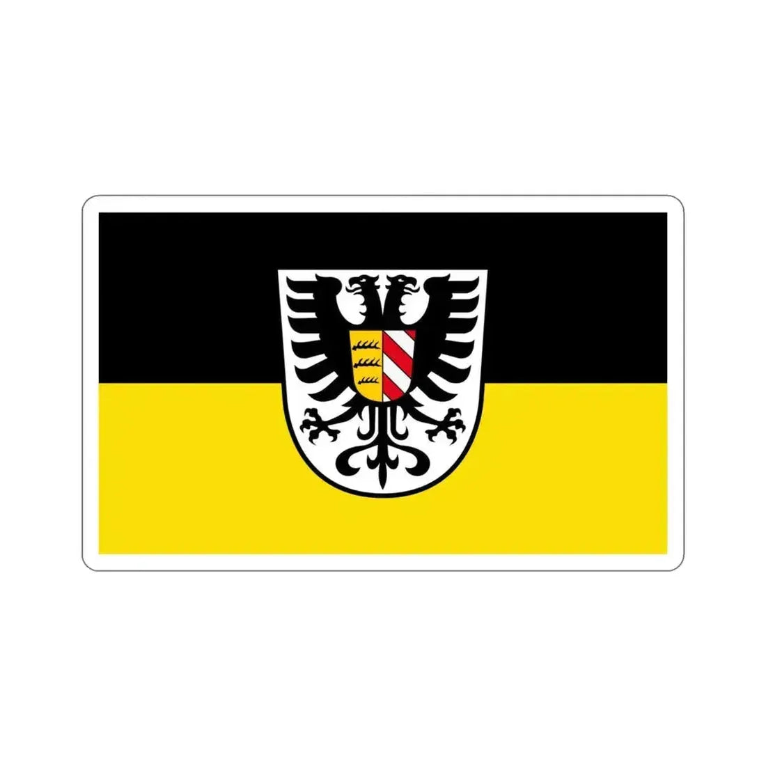 Flag of Alb Donau Kreis Germany STICKER Vinyl Die-Cut Decal 4 Inch - The Sticker Space