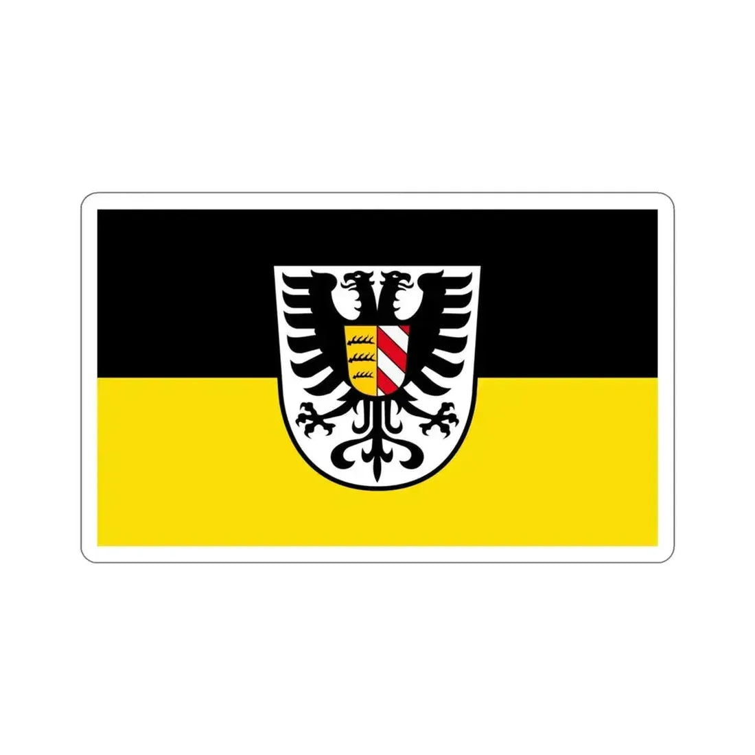 Flag of Alb Donau Kreis Germany STICKER Vinyl Die-Cut Decal 4 Inch - The Sticker Space