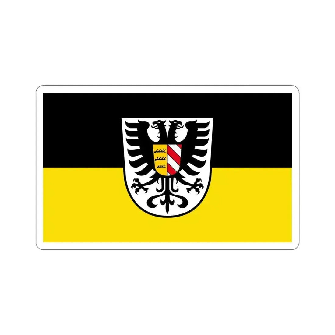 Flag of Alb Donau Kreis Germany STICKER Vinyl Die-Cut Decal 5 Inch - The Sticker Space