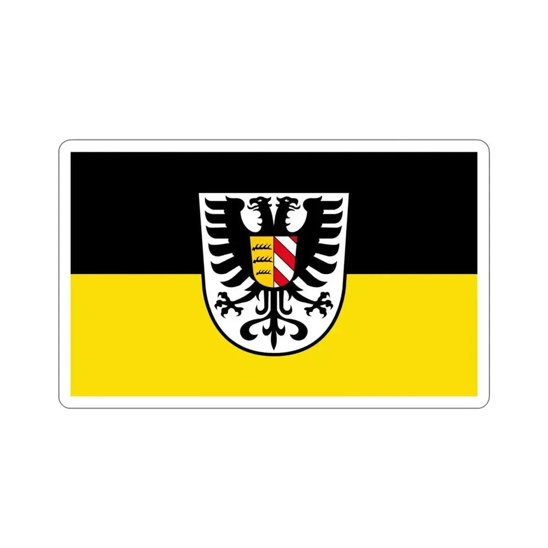 Flag of Alb Donau Kreis Germany STICKER Vinyl Die-Cut Decal 5 Inch - The Sticker Space