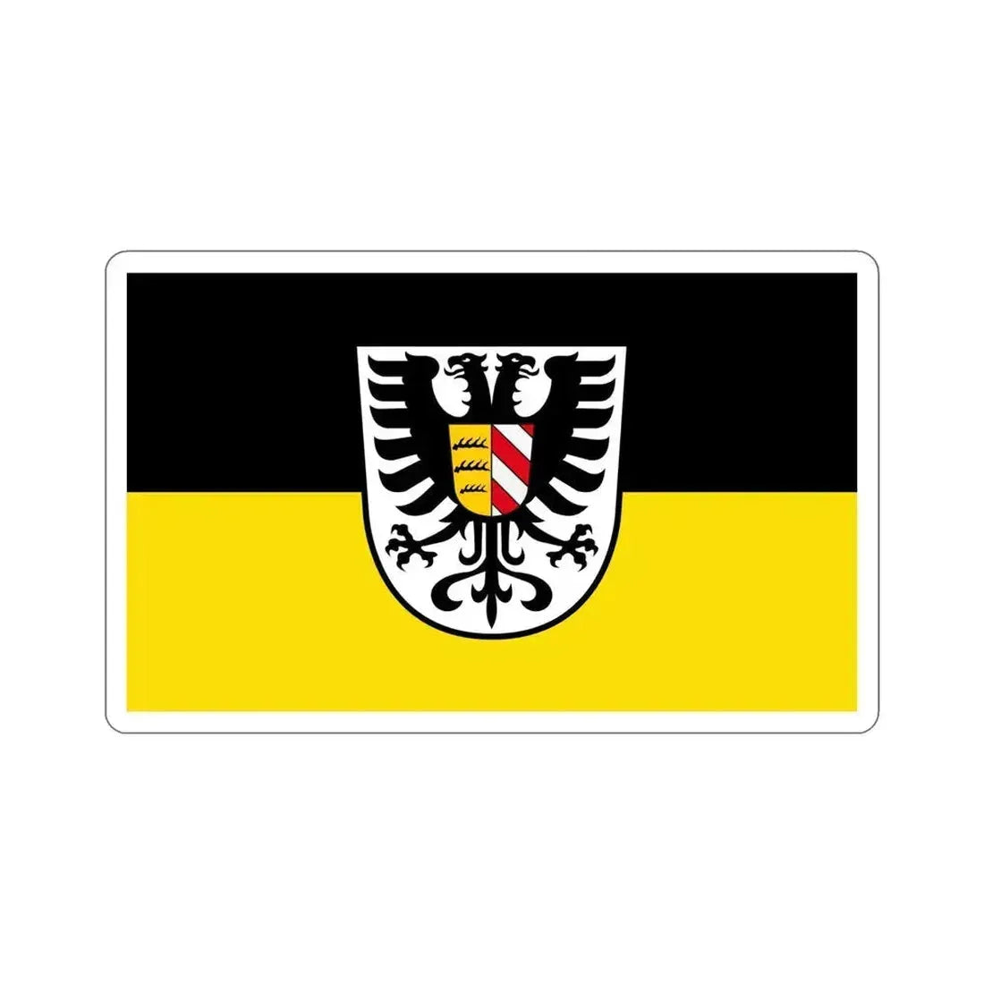 Flag of Alb Donau Kreis Germany STICKER Vinyl Die-Cut Decal 6 Inch - The Sticker Space