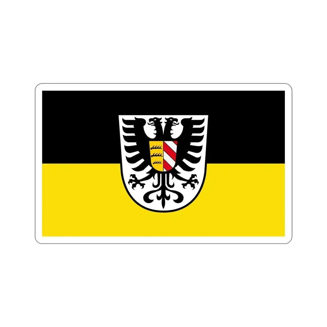 Flag of Alb Donau Kreis Germany STICKER Vinyl Die-Cut Decal 6 Inch - The Sticker Space