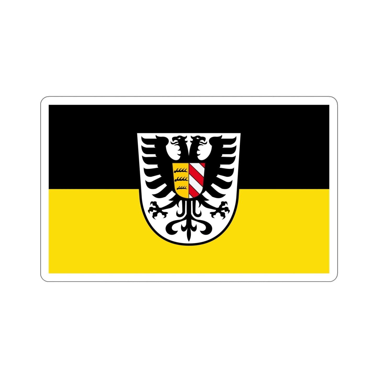 Flag of Alb Donau Kreis Germany STICKER Vinyl Die-Cut Decal-6 Inch-The Sticker Space