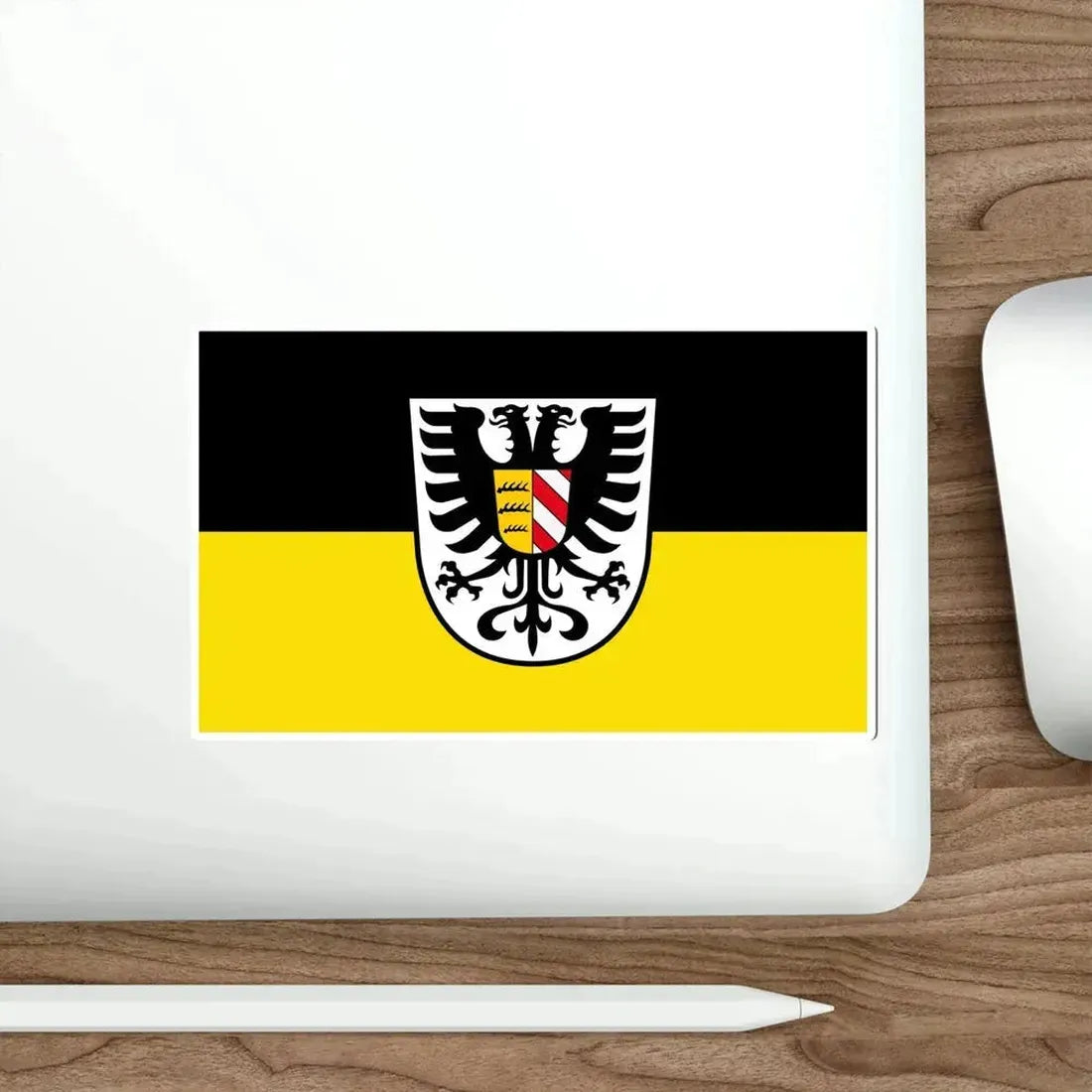 Flag of Alb Donau Kreis Germany STICKER Vinyl Die-Cut Decal - The Sticker Space