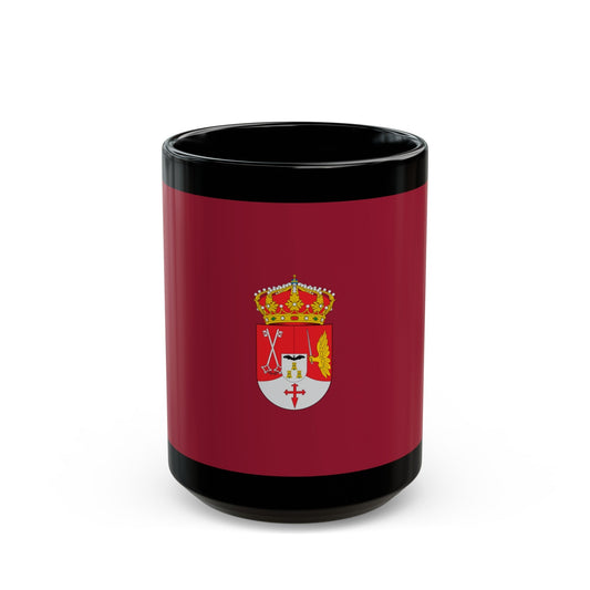 Flag of Albacete Spain - Black Coffee Mug-15oz-The Sticker Space