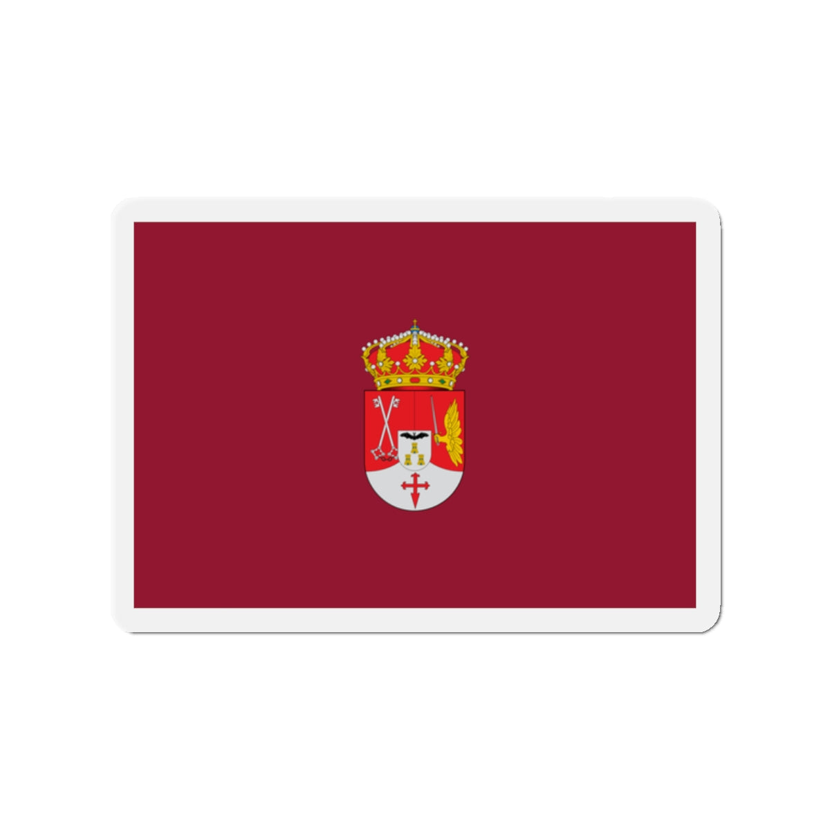 Flag of Albacete Spain - Die-Cut Magnet-2" x 2"-The Sticker Space