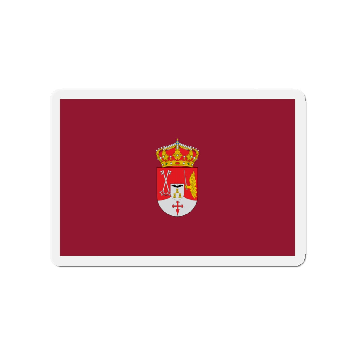 Flag of Albacete Spain - Die-Cut Magnet-3" x 3"-The Sticker Space