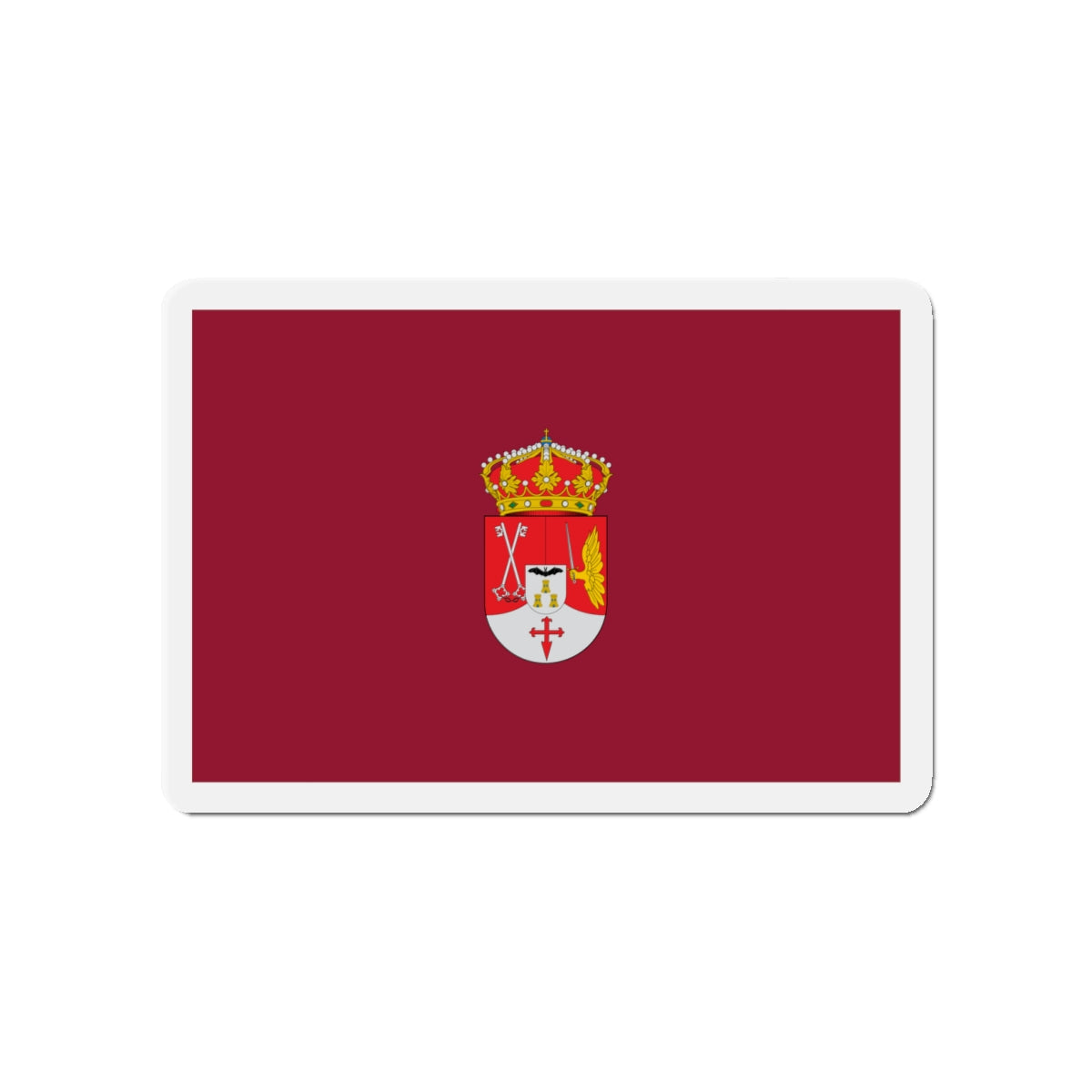 Flag of Albacete Spain - Die-Cut Magnet-4" x 4"-The Sticker Space